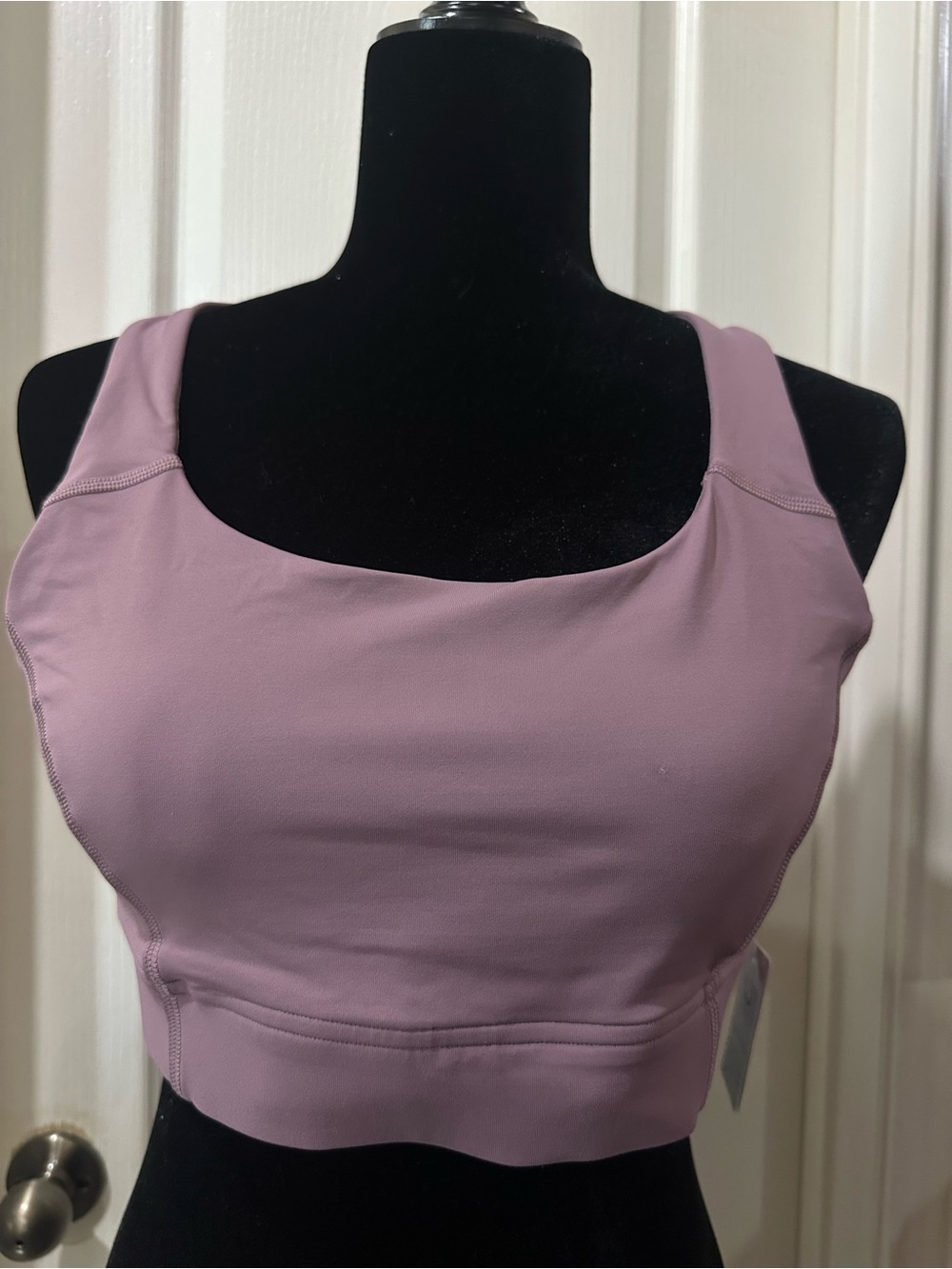 Lululemon Mauve Scoop Neck Crop Athletic Tank